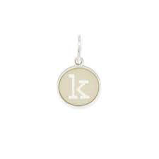 Letter K Etching Charm (Silver) | Alex and Ani | Luby 