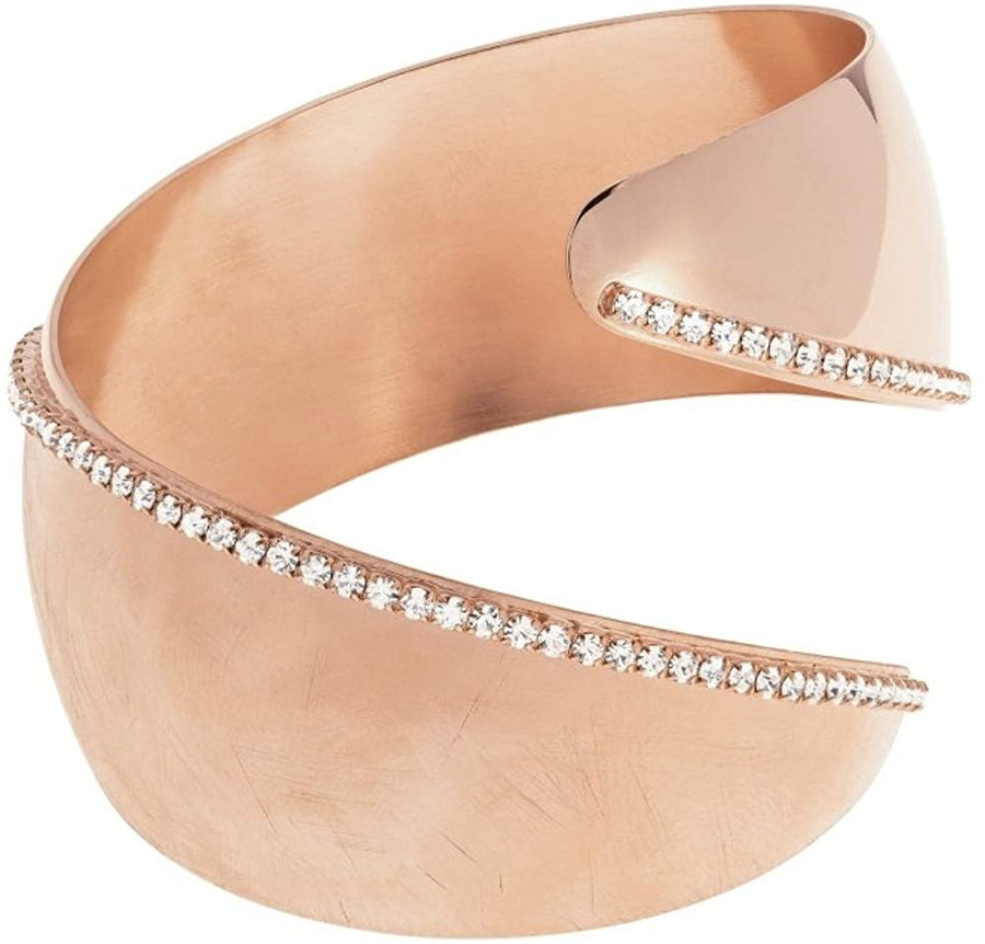 New Moon Half & Half Curved Bronze Bangle