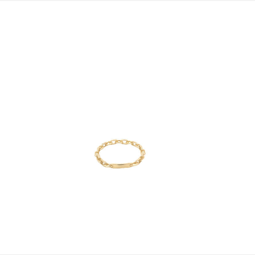 14K Gold Fashion Link Ring | Luby Gold Collection | Luby 