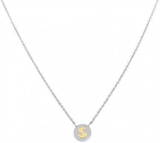 Letter S Silver & Gold Necklace | Nomination Italy | Luby 