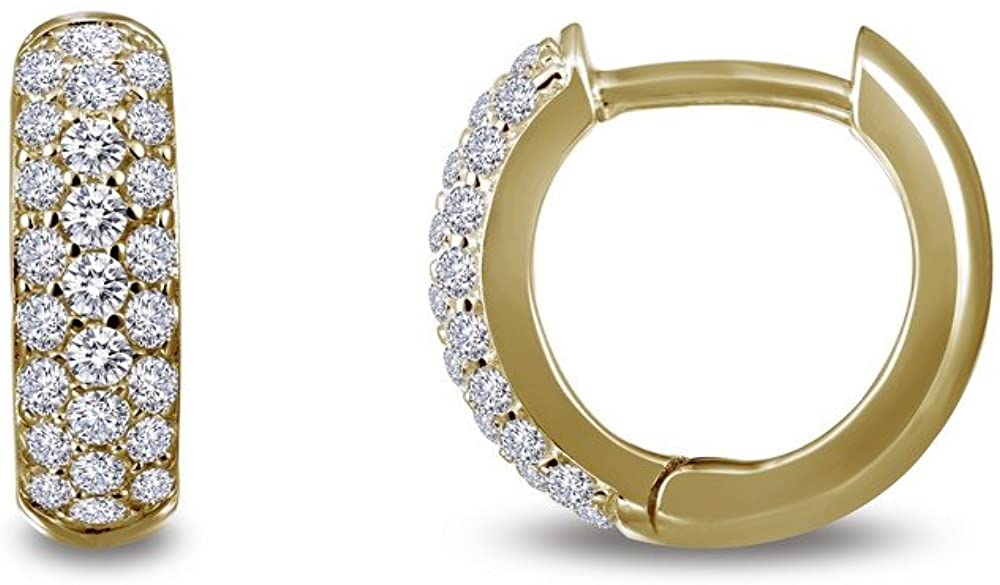 3-Row Huggie Hoop Earring | LAFONN | Luby 
