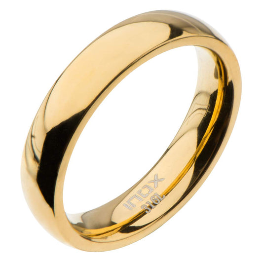 Gold High Polished Ring | Inox | Luby 