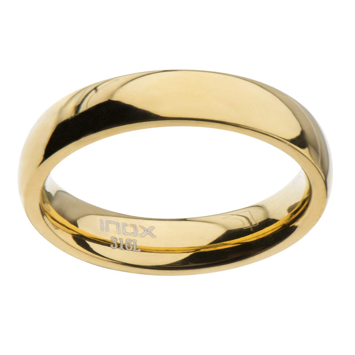 Gold High Polished Ring | Inox | Luby 