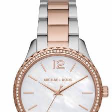 Ladies' Layton Watch (Silver/Rose-Gold) | Michael Kors | Luby 