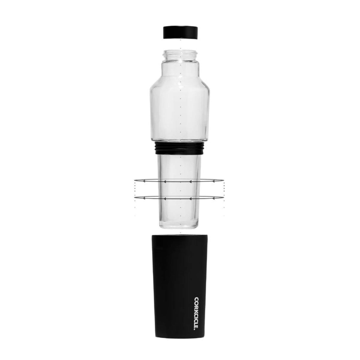 MATTE BLACK CANTEEN (20oz) | Corkcicle | Luby 