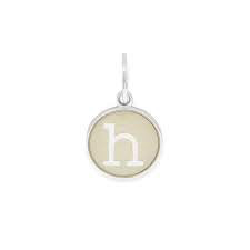 Letter H Etching Charm (Silver) | Alex and Ani | Luby 