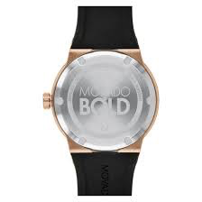 Movado Black and Rose Gold | Movado | Luby 