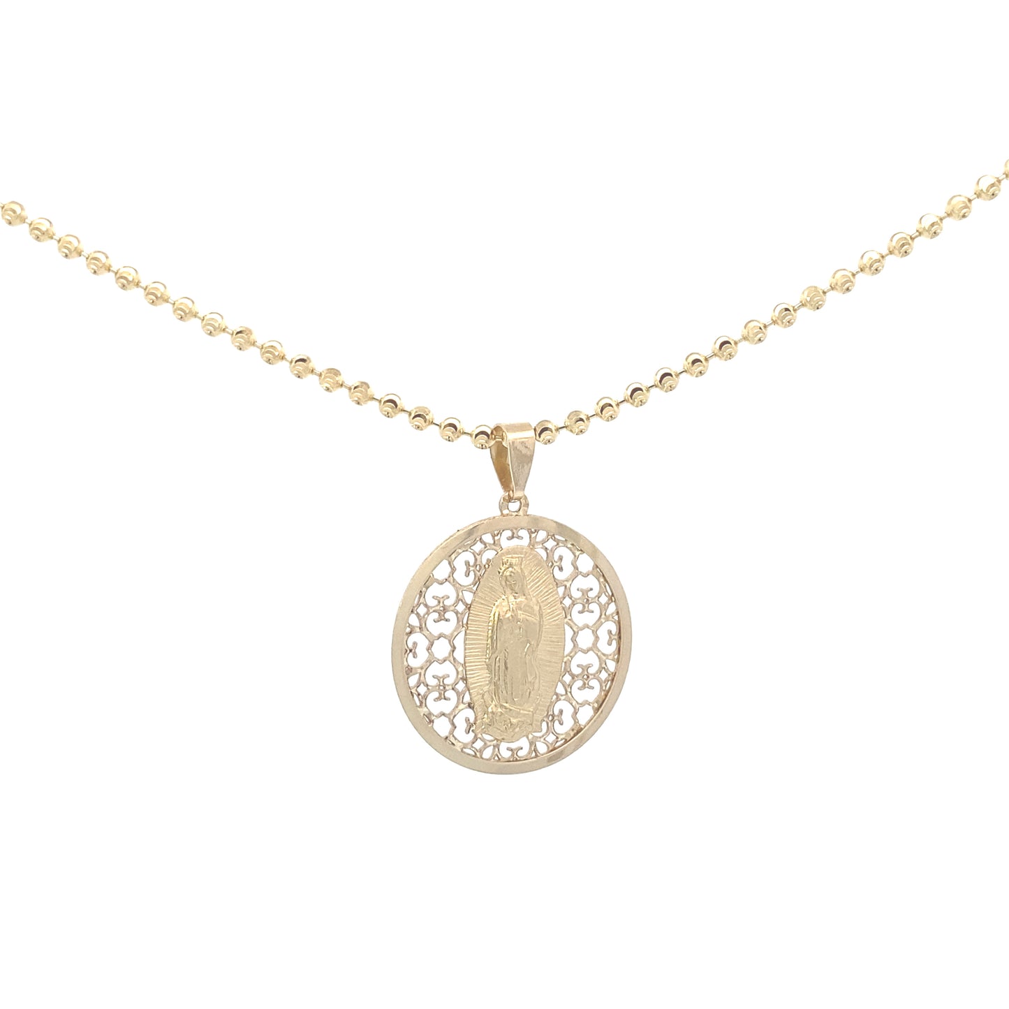 14K Gold Virgin Pendant | Luby Gold Collection | Luby 
