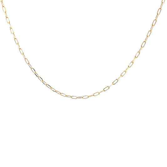 14K Gold Paper Clip Chain | Luby Gold Collection | Luby 