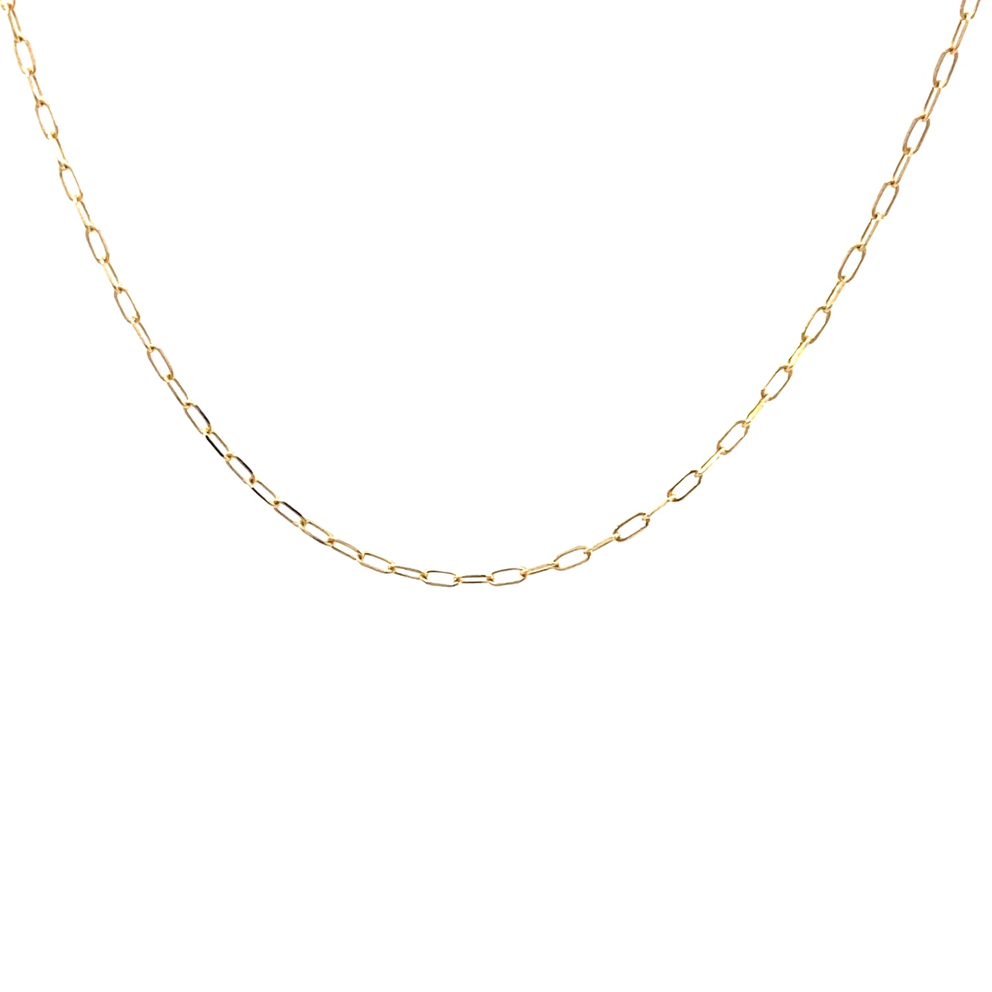 14K Gold Paper Clip Chain | Luby Gold Collection | Luby 