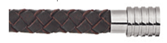 Dark Brown Leather Necklace | Kermar | Luby 