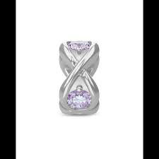 Lavender Infinity Ocean Charm (Silver/Lavender) | Endless Jewelry | Luby 
