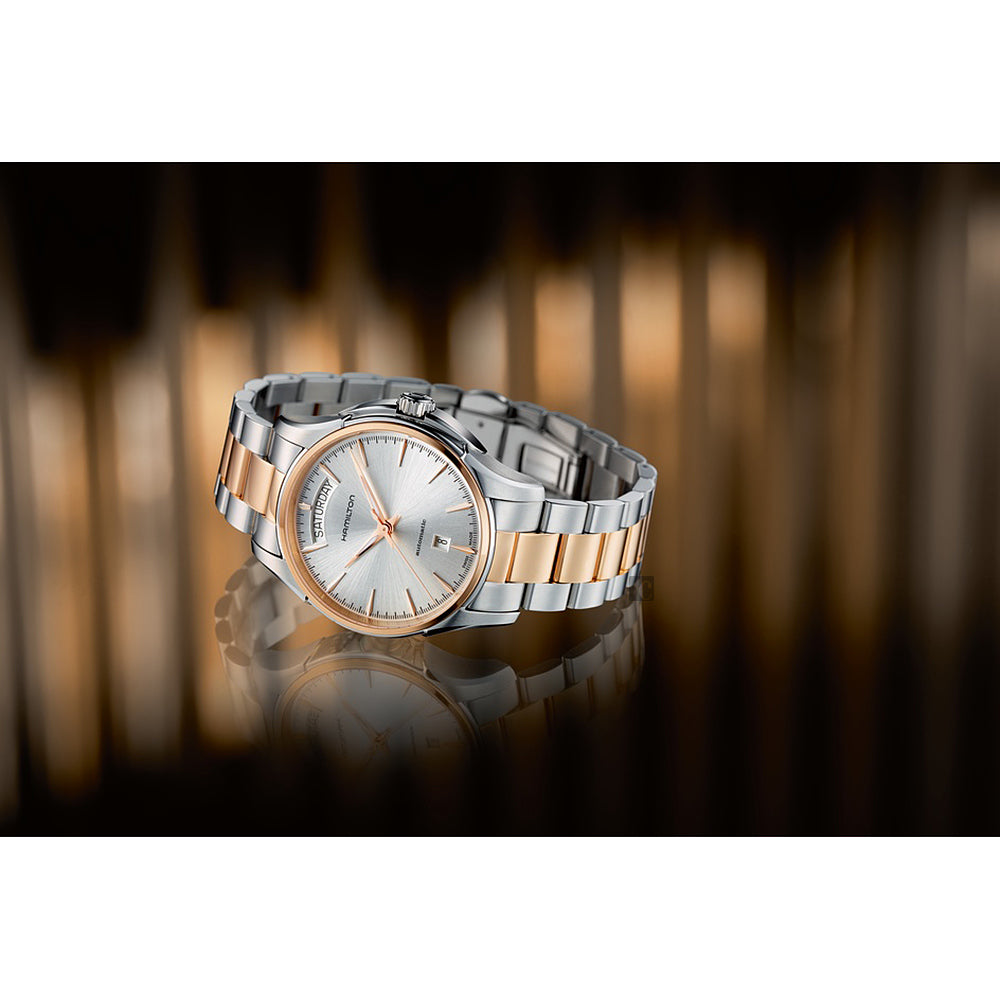 Jazzmaster Automatic Day Date (Rose-Gold/Silver) | Hamilton | Luby 