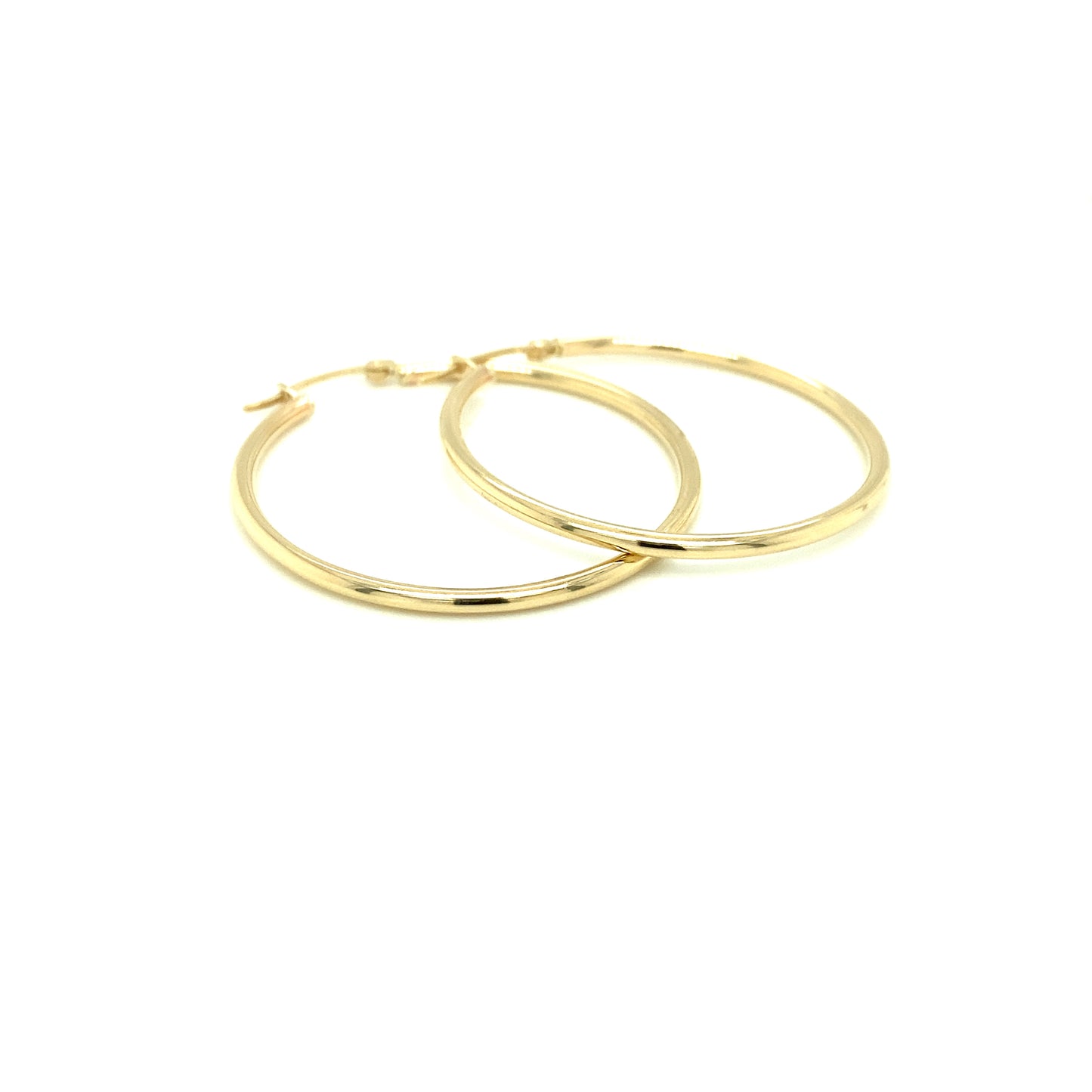 10K LARGE CIRCLE HOOPS | Luby Gold Collection | Luby 