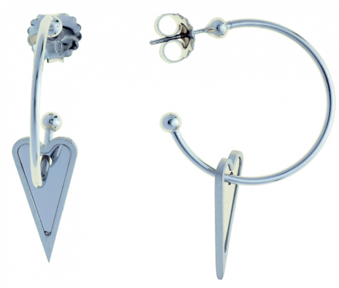 MY HEART E CROSS EARRINGS | PNG68 Designed by Franco Pianegonda | Luby 