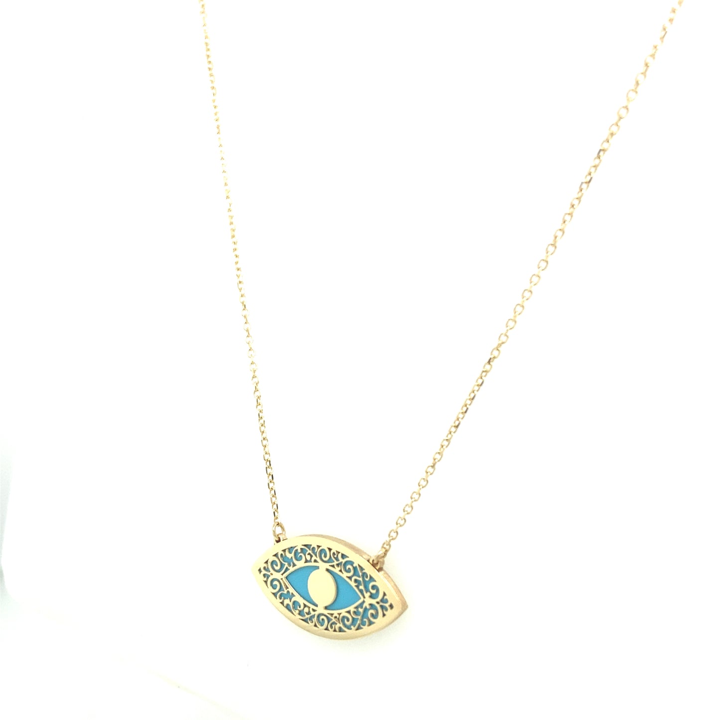 14k Gold Eye Necklace | Luby Gold Collection | Luby 