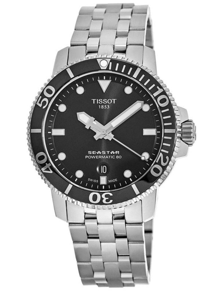 Seastar 1000 Powermatic 80 (Silver-Black) | Tissot | Luby 