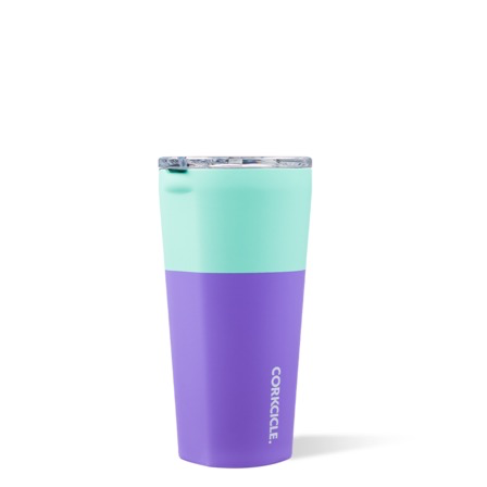 COLOR BLOCK MINT BERRY TUMBLER (16oz) | CORKCICLE | Luby 
