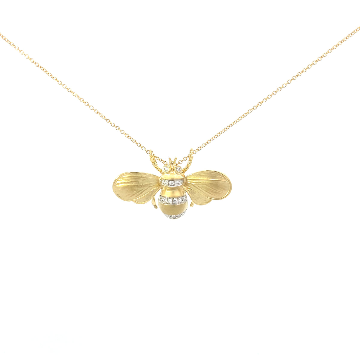 Simon G Monarch Bee Necklace with Diamonds | Simon G | Luby 