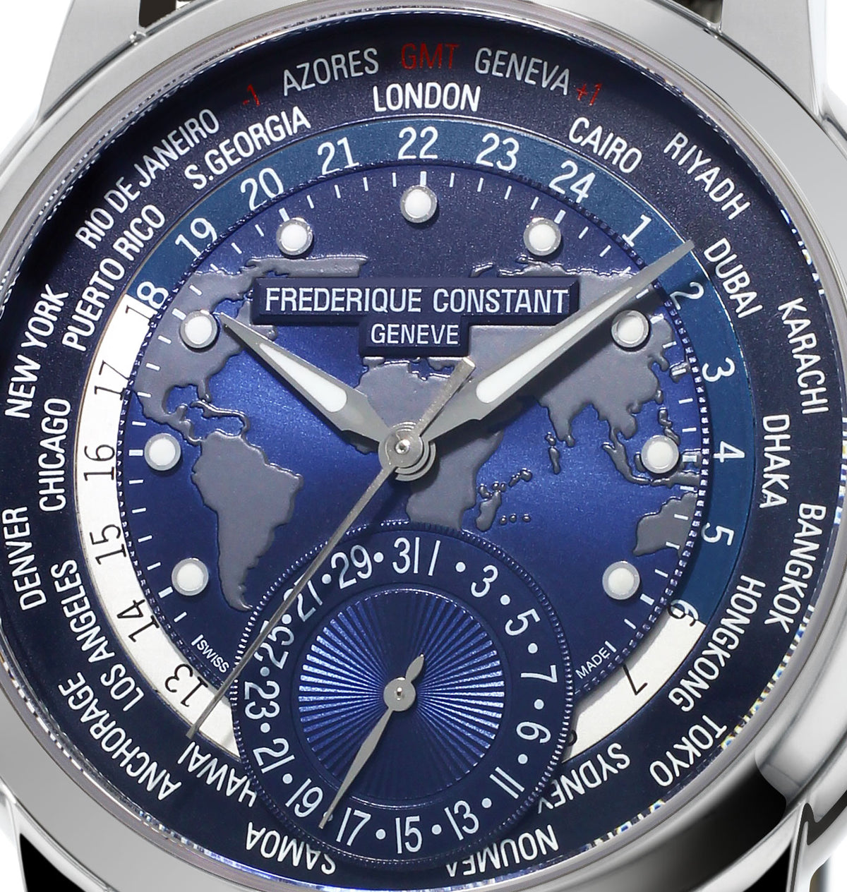 Worldtimer Manufacture (Blue) | Frederique Constant | Luby 