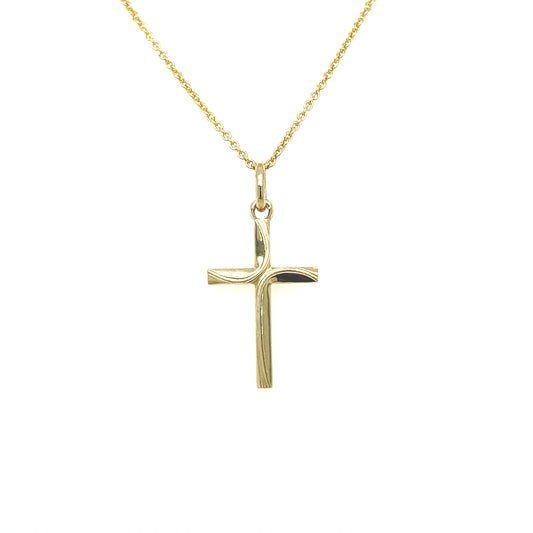 14K Gold Small Cross Pendant | Luby Gold Collection | Luby 