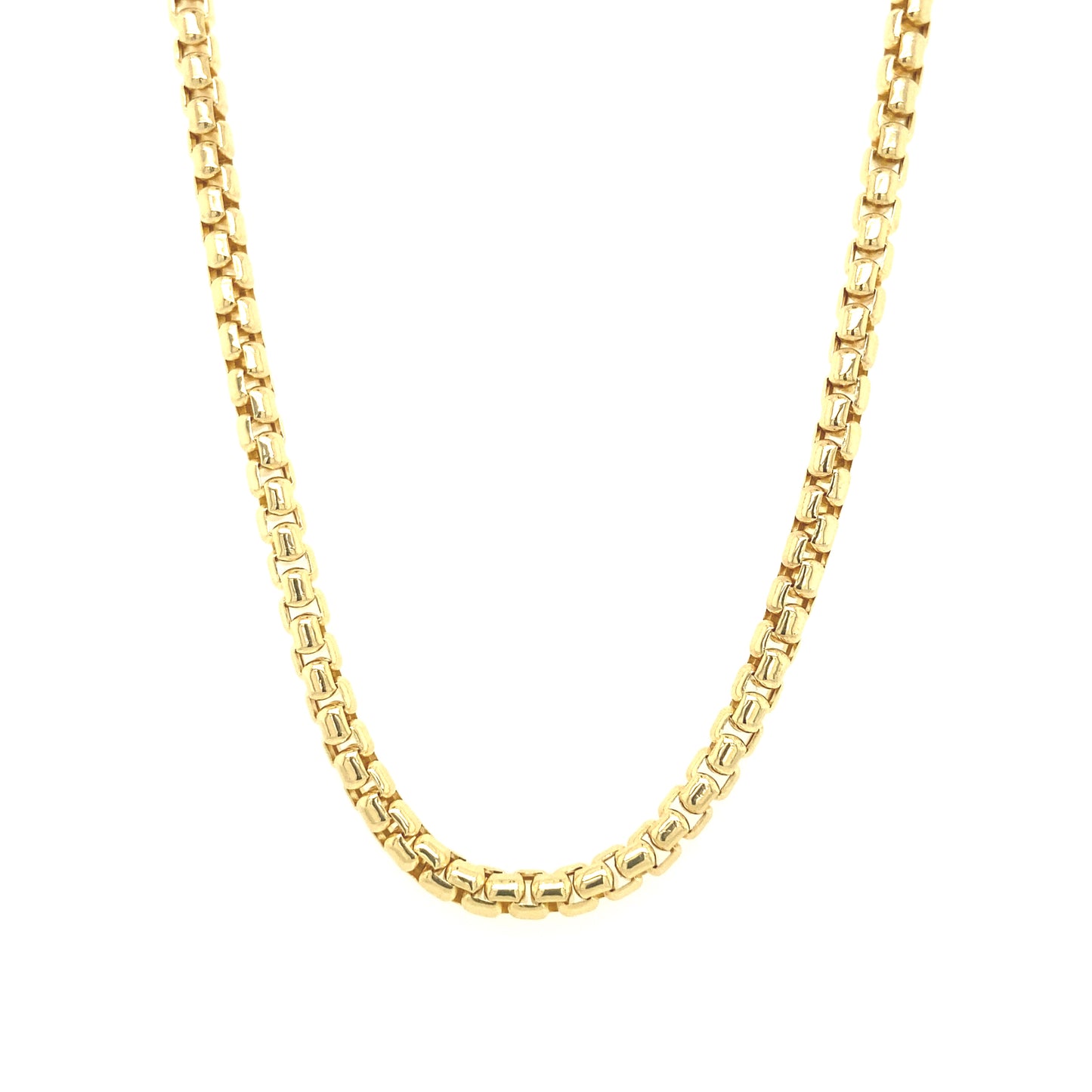 14K BOX ROUND DIAMOND CUT CHAIN | Luby Gold Collection | Luby 