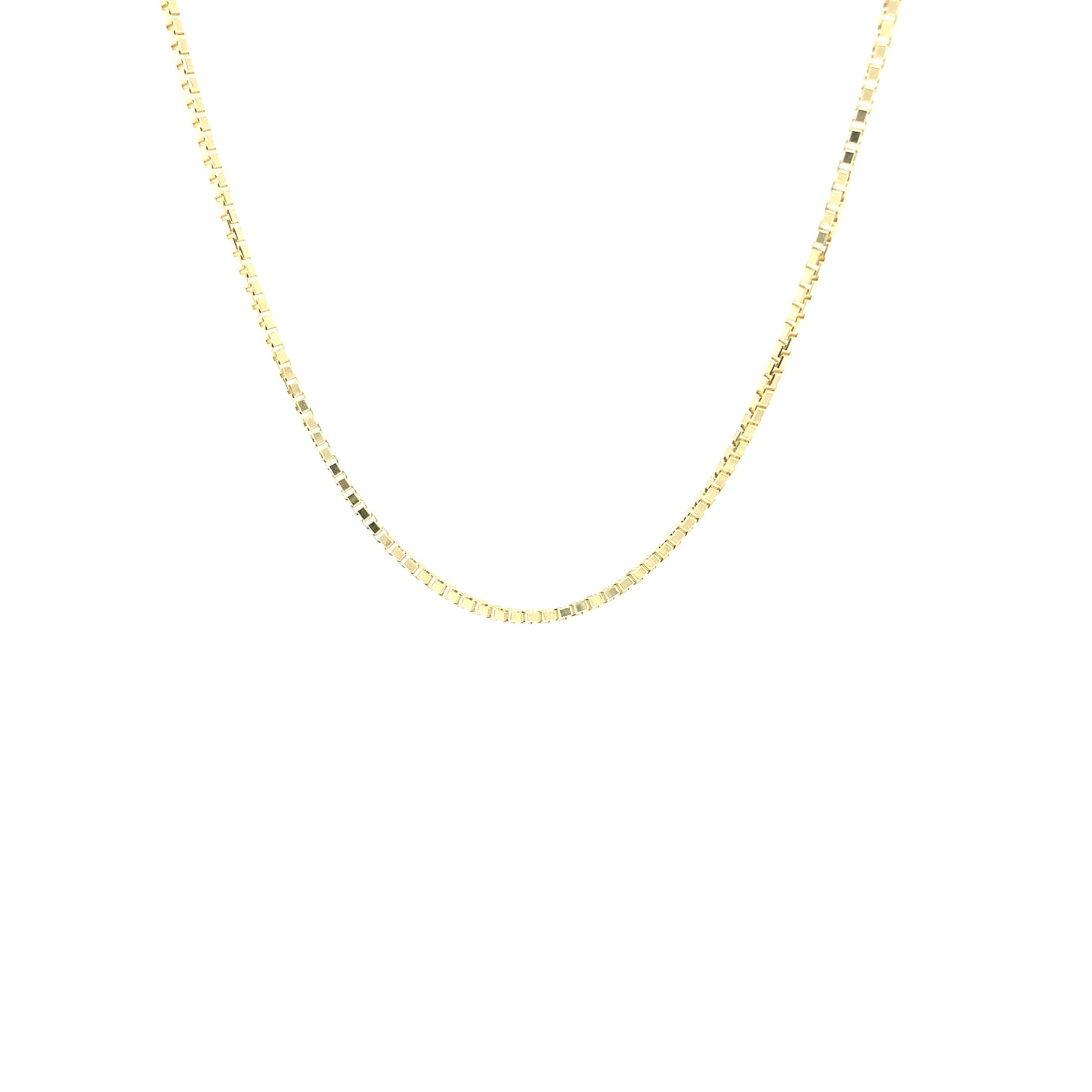 14K Box Chain Cut Diamond (18”) | Luby Gold Collection | Luby 