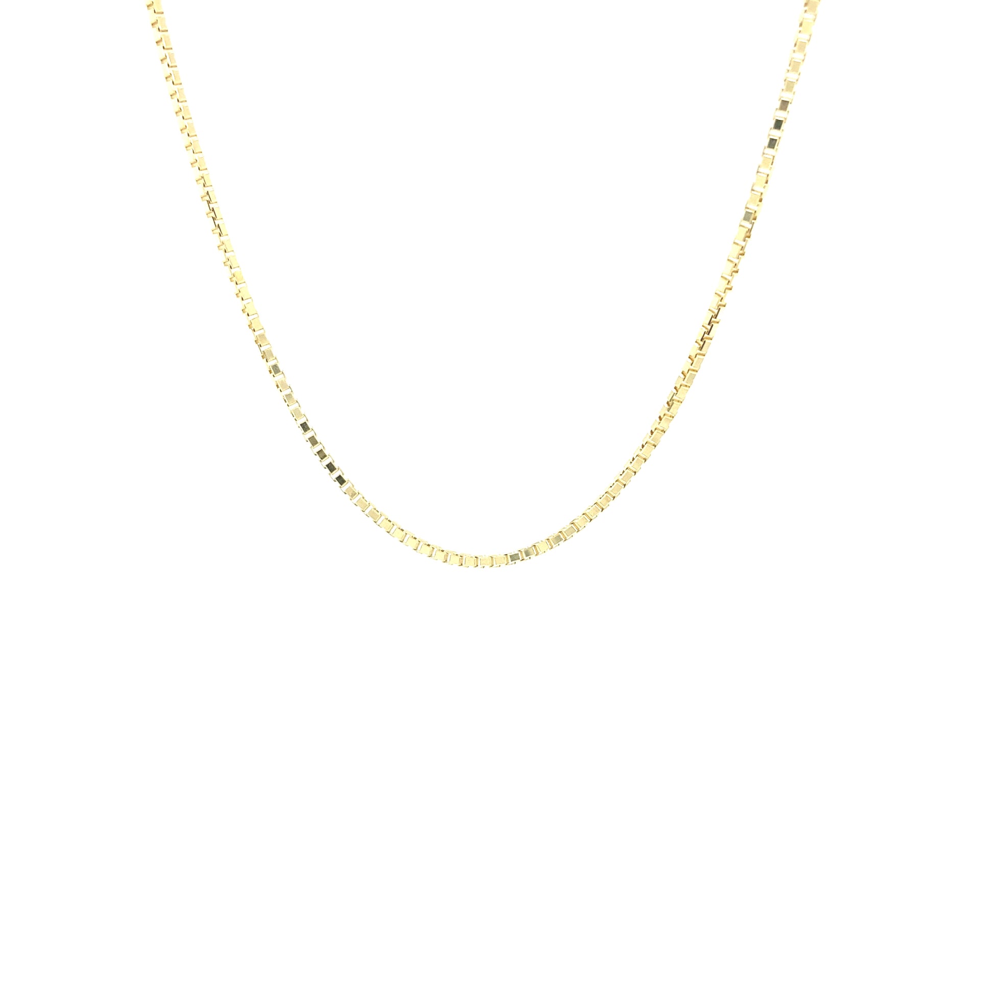 14K Box Chain Cut Diamond (18”) | Luby Gold Collection | Luby 