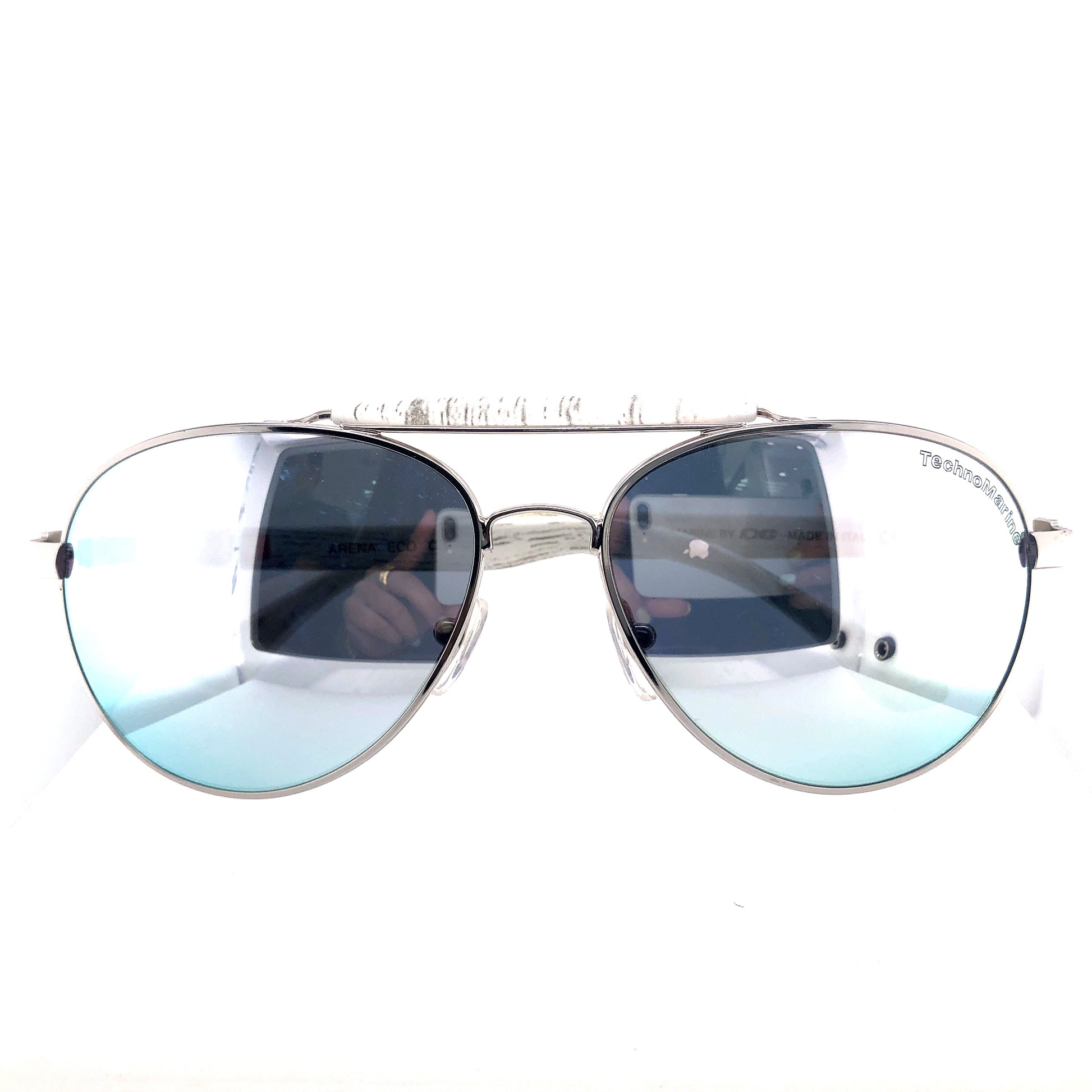 TechnoMarine Arena Eco Sunglasses (White/Silver) | Techno Marine | Luby 