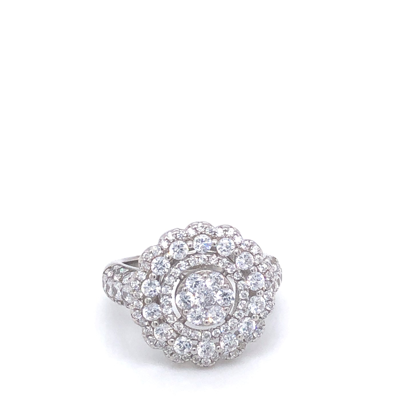 Flower-Shaped Big Ring | Luby Silver Collection | Luby 