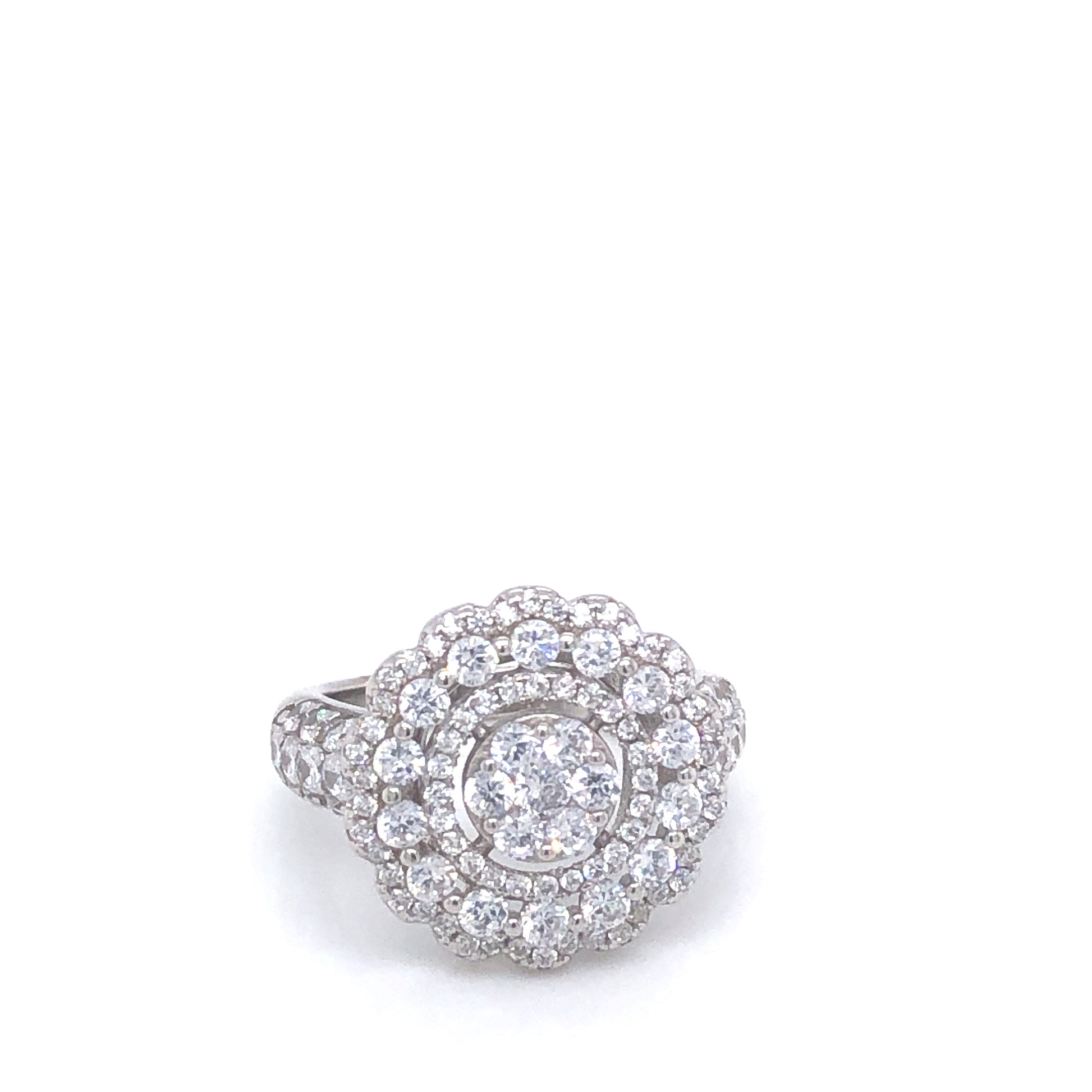 Flower-Shaped Big Ring | Luby Silver Collection | Luby 