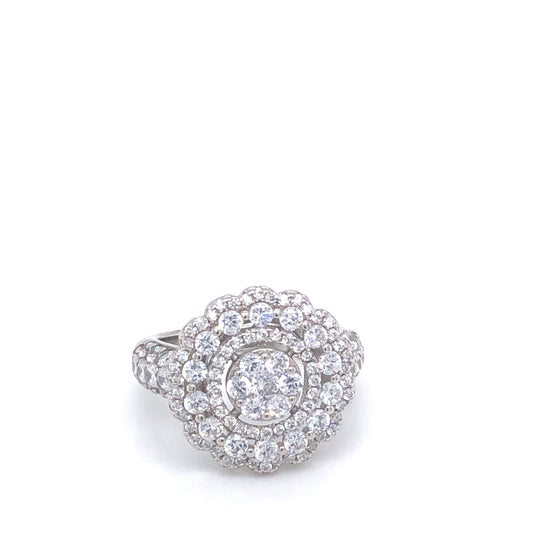 Flower-Shaped Big Ring | Luby Silver Collection | Luby 