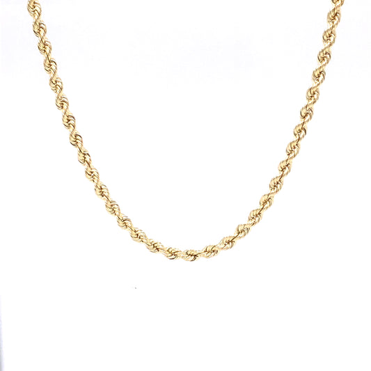 Gold Hallow Chain Rope | Luby Gold Collection | Luby 
