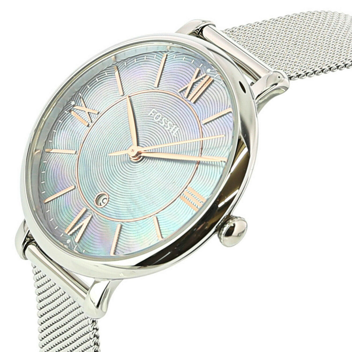 Jacqueline Watch (Blue/Silver) | Fossil | Luby 