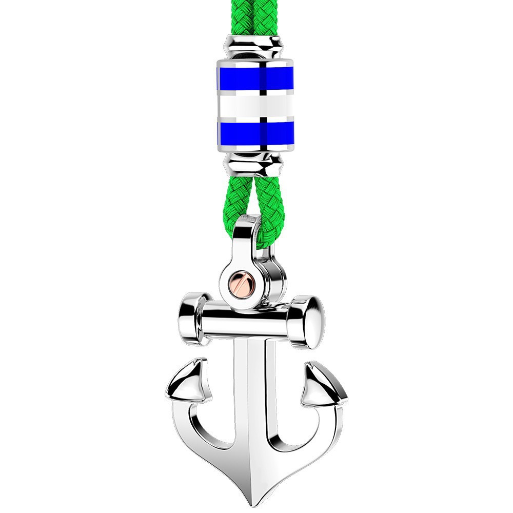 Anchor and Nautical Flag Pendant with Kevlar Necklace | Zancan | Luby 