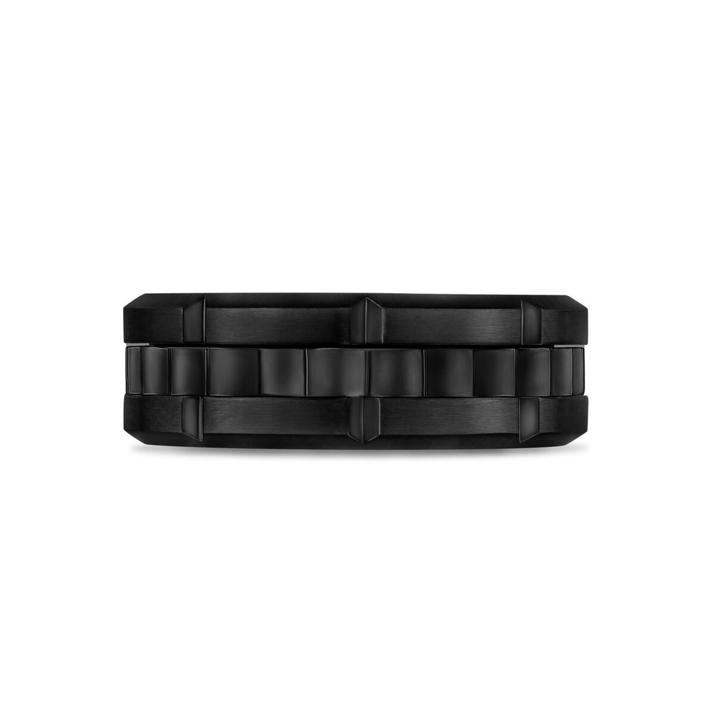 Matte & Shiny Spinner Ring | ARZ Steel | Luby 