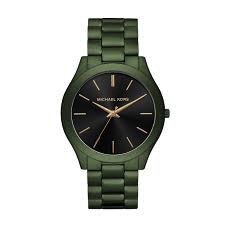 Men's Slim Runaway Watch (Green) | Michael Kors | Luby 