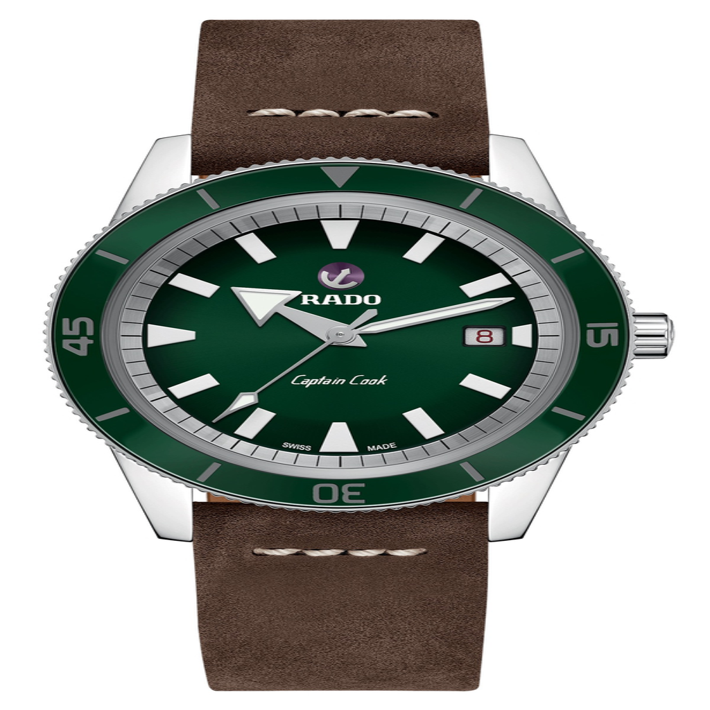 Captain Cook HyperChrome (Silver-Green) | Rado | Luby 