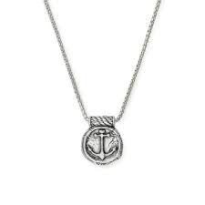 Men's Anchor Pendant Necklace (Silver) | Alex and Ani | Luby 