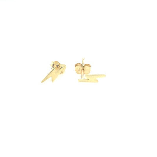 Lighting Stud Earrings | Luby Gold Collection | Luby 