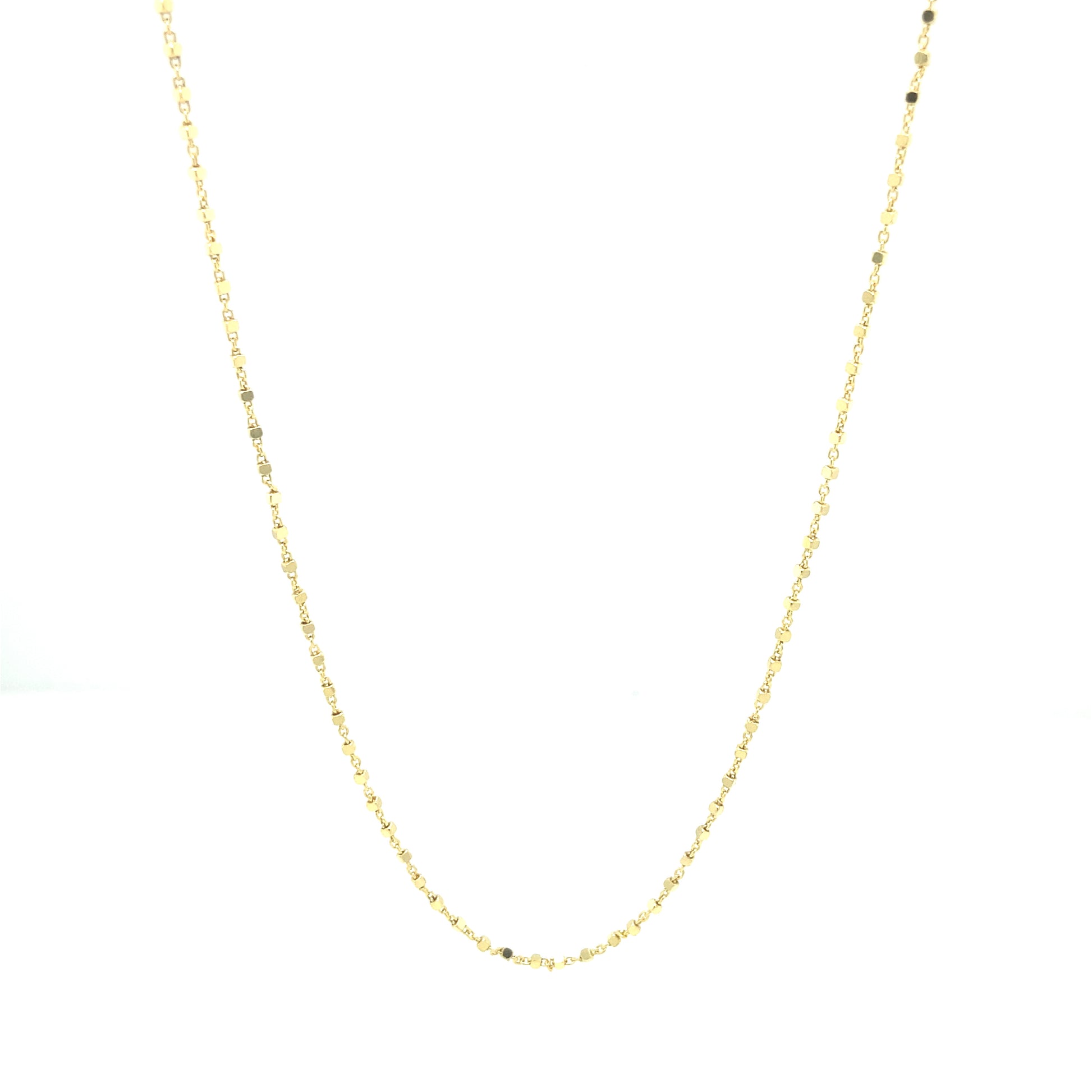 14K FANCY CHAIN WITH DOTS | Luby Gold Collection | Luby 