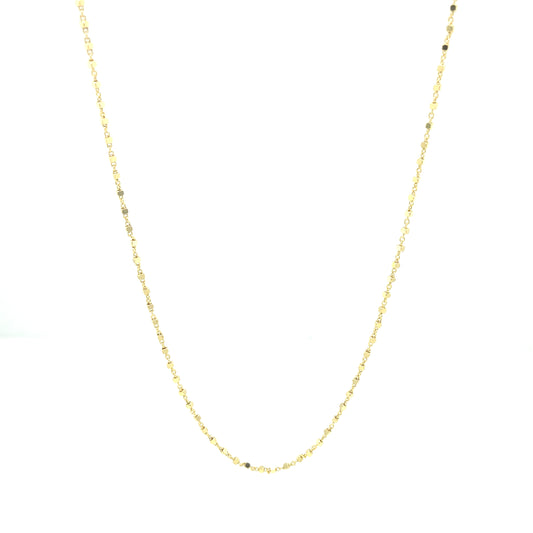 14K FANCY CHAIN WITH DOTS | Luby Gold Collection | Luby 