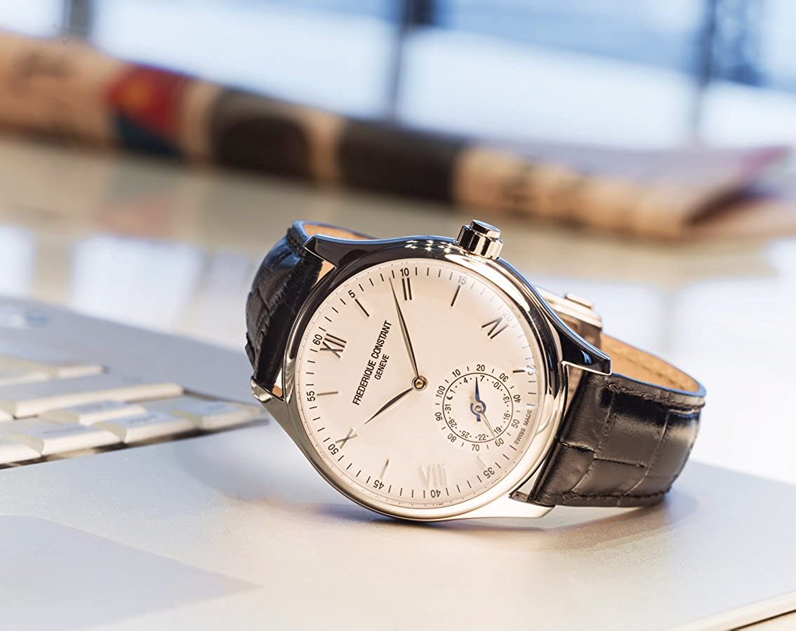 Horological Smartwatch Gents Classics (White) | Frederique Constant | Luby 