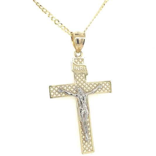 14K Cross Christ White Gold | Luby Gold Collection | Luby 