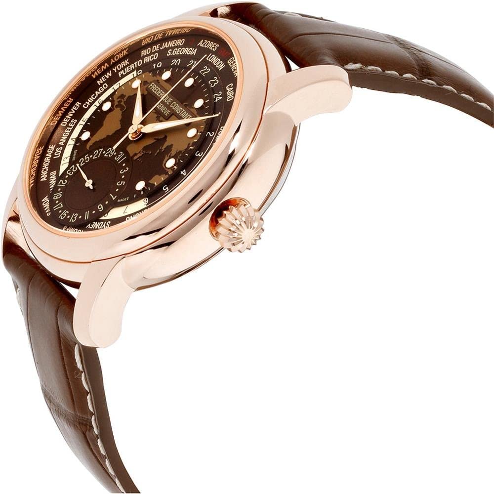 Worldtimer Manufacture (Rose-Gold/Brown) | Frederique Constant | Luby 