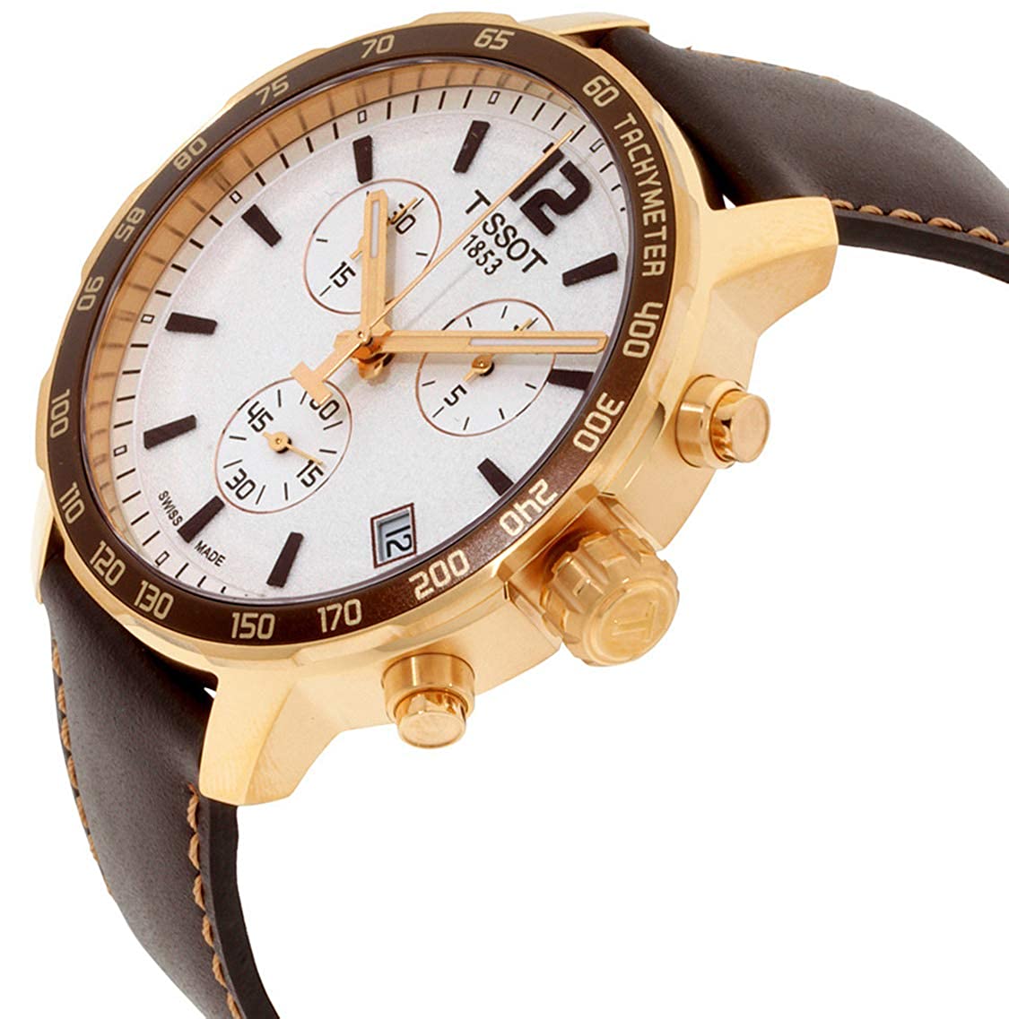 Quickster Chronograph (Brown-Rose Gold) | Tissot | Luby 