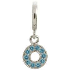 Dije de círculo de amor azul cielo (plata/azul cielo)