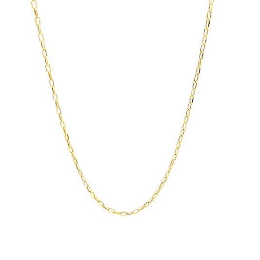 14K SMALL PAPER CLIP CHAIN | Luby Gold Collection | Luby 