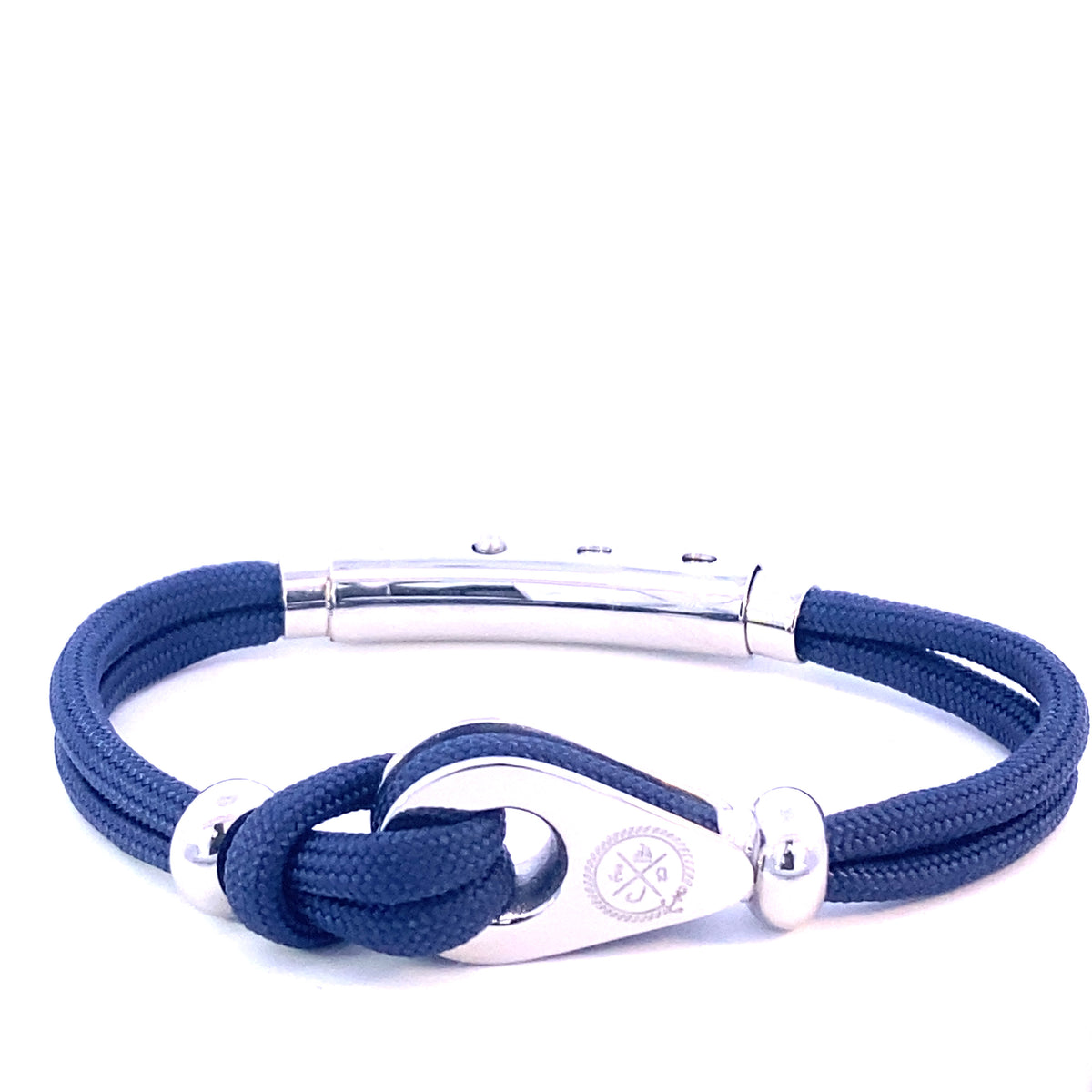 Double Cord with Silver Pulley and Beads Bracelet | SEAKNOTS | Luby 