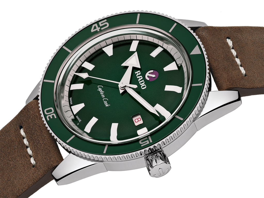 Captain Cook HyperChrome (Silver-Green) | Rado | Luby 